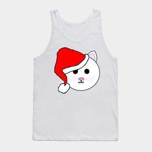 Santa Cat Emoji Tank Top